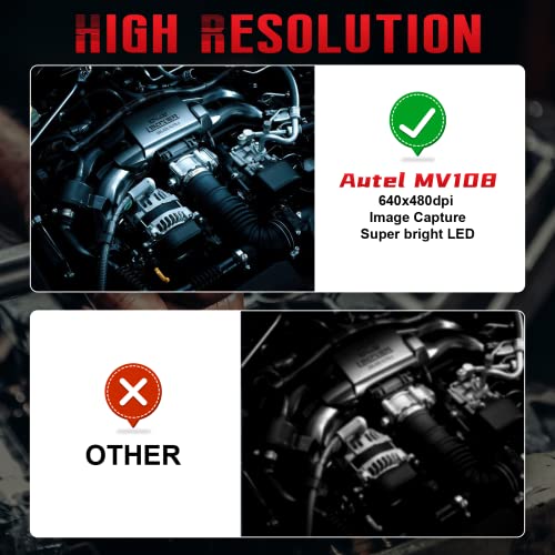 image for Autel MaxiVideo MV108S Inspection Camera - 8.5mm Diameter, Imager USB 