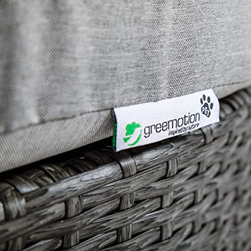 greemotion Pet Hundelounge mit Dach und Kissen, ca. 78 x 61/100 x 83 cm, grau