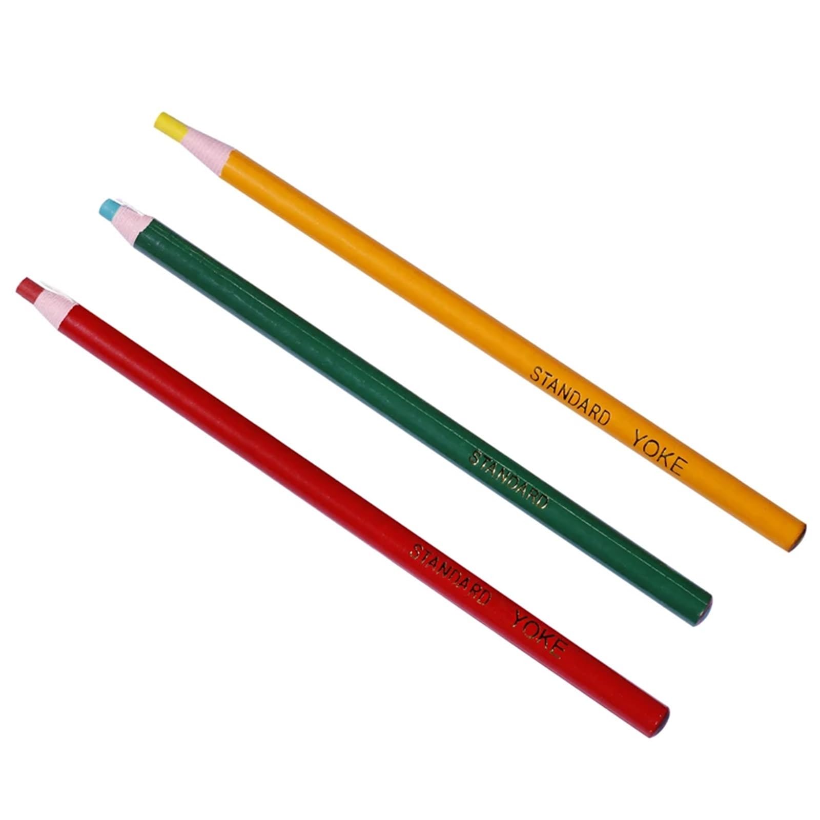 Schneiderkreide Marker Stift Nähen Werkzeuge Nähen Kreide Cut-freies for Schneider Kleidungsstück Bleistift Nähen Zubehör Stoff Bleistifte für Stoff(12pcs Multi)