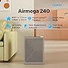 COWAY Air Purifiers for Home up to 1,950ft² with HEPA Filter, Carbon Filter, Washable Filter for Smoke, Pollen, Dander, with Air Quality Monitor, Auto Mode, 3yr Warranty, Airmega 240 Warm Gray