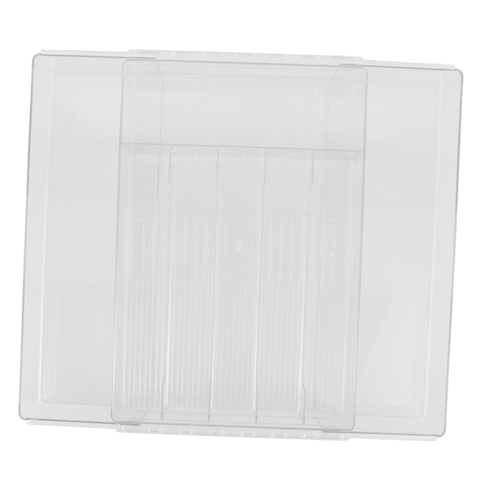 Erweiterbarer Organizer Acryl Mehreren Fächern Besteckkasten mit Robuster Küchenbesteck Organizer und Starker und Splitterfreier für Schubladen Büro