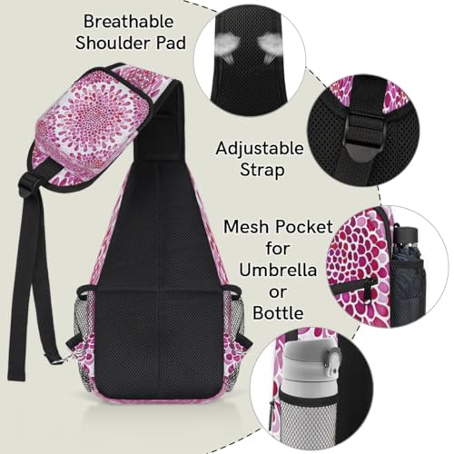 Bolso Sling para Mujer y Hombre, con Estampado Decorativo, Crossbody miniatura 4