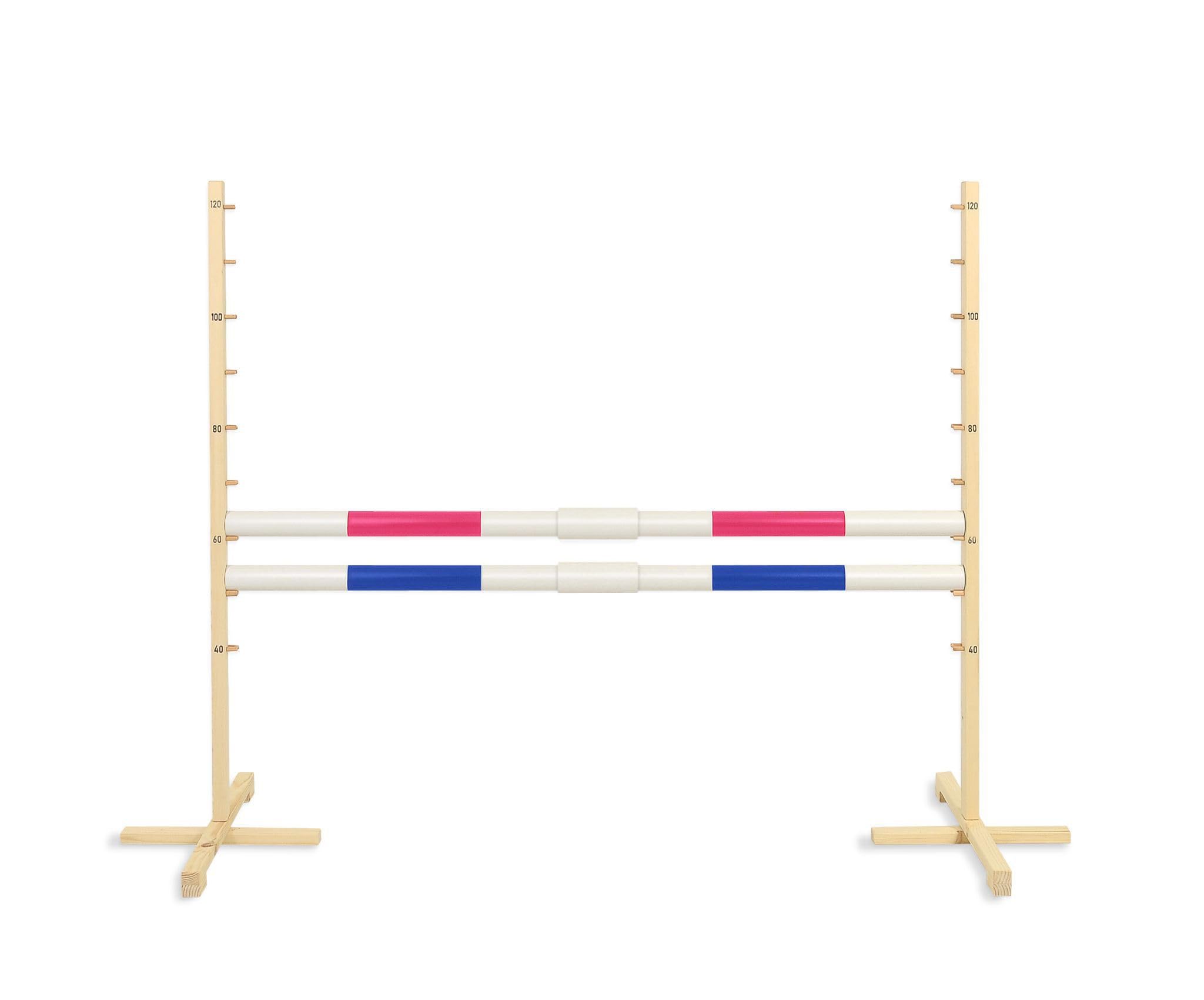 Obstacle de Saut pour Hobby Horse 160cm avec Deux Faisceaux 50 mm - Rose