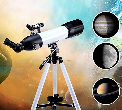 Telescopio astronómico refractor 80 mm con trípode ajustable miniatura 2