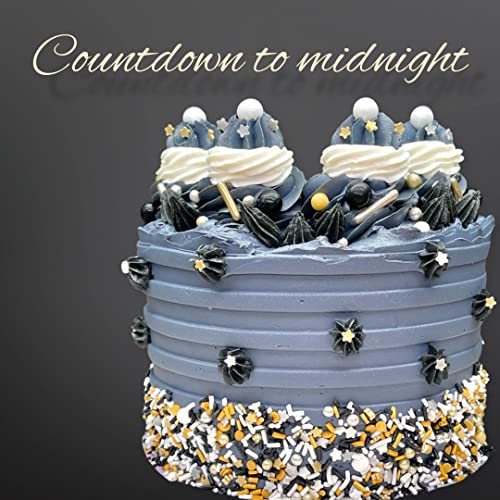 Image of Sprinkles | 4 oz | Gold and silver sprinkles | Metallic sprinkles | New year sprinkles | Glamour sprinkles | Sprinkle mix | Manvscakes