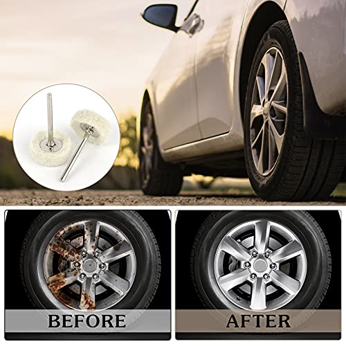 Disco per lucidatura in feltro di lana da 20 pezzi...