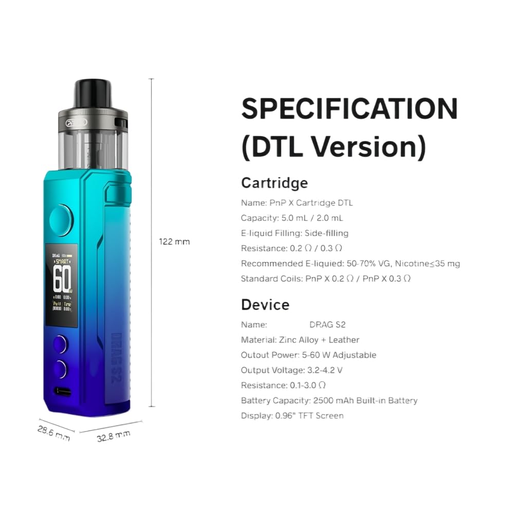 VOO'POO Drag S2 Kit 60W Vape 2500mAh batterie 5ml PnP X cartouche DTL bobine PnP X vaporisateur E Cigarette Original (Rose clatant) - No Nicotine : Amazon.fr: High-Tech VOO'POO Drag S2 Kit 60W Vape 2500mAh batterie 5ml PnP X cartouche DTL bobine PnP X vaporisateur E Cigarette Original (Rose clatant) - No Nicotine : Amazon.fr: High-Tech