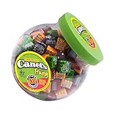 Canel's 4-Piece Gum Pack Jar in Fruit Flavors - Cherry, Banana, Grape, and Apple, 300 Count