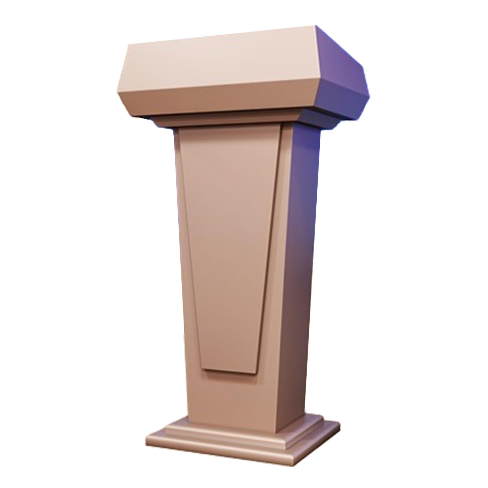 Przenośny drewniany podium kościół ambonowy do sal lekcyjnych i konferencyjnych stojący stojący różowy stojak głośnikowy idealny do audytoriów i prezentacji