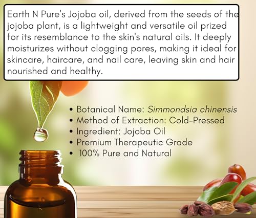 Image of Earth N Pure Pack of 2 Oils - Castor 100 ml and Jojoba 30 ml