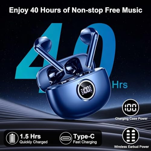 Cascos inalámbricos Bluetooth con 40H de batería e impermeabilidad IP7 5