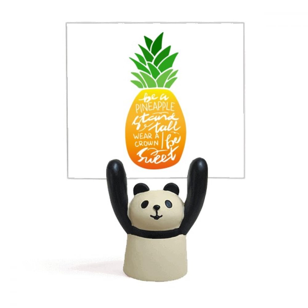 Support pour mémo Panda PineFruit avec pince à note et citation Be Sweet - 4