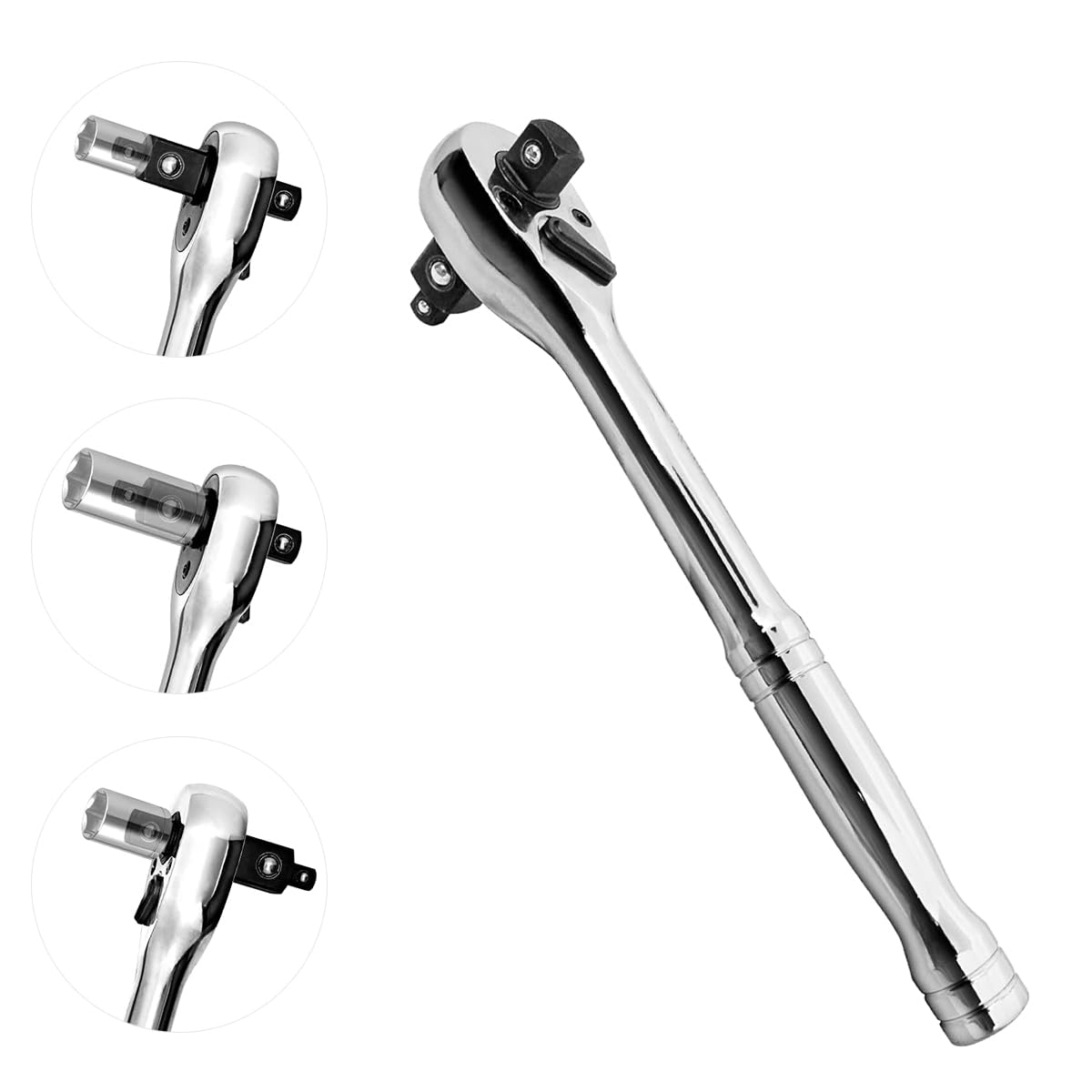 STHIRA® Ratchet Tool Reversible Ratchet Wrench 1/4"/3/8"/1/2" Multifunctional Ratchet Wrench Heavy Duty 72-Tooth Chrome Vanadium Steel Ratchet for Automotive Repair (B0D4Z8YHXF) Amazon Price History, Amazon Price Tracker