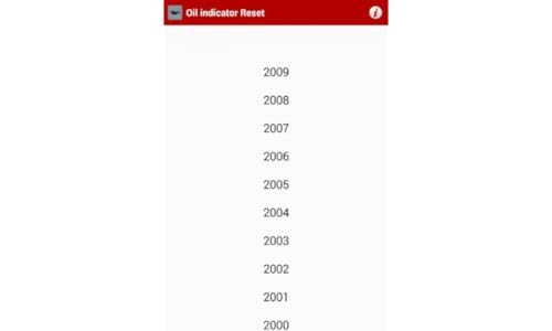 Oil indicator Reset