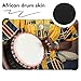 Parliky Djembe Drum Skin Replacement Moisture-resistant Drum Cover Easy Installation Noise Minimization Accessory for Percussion Instruments