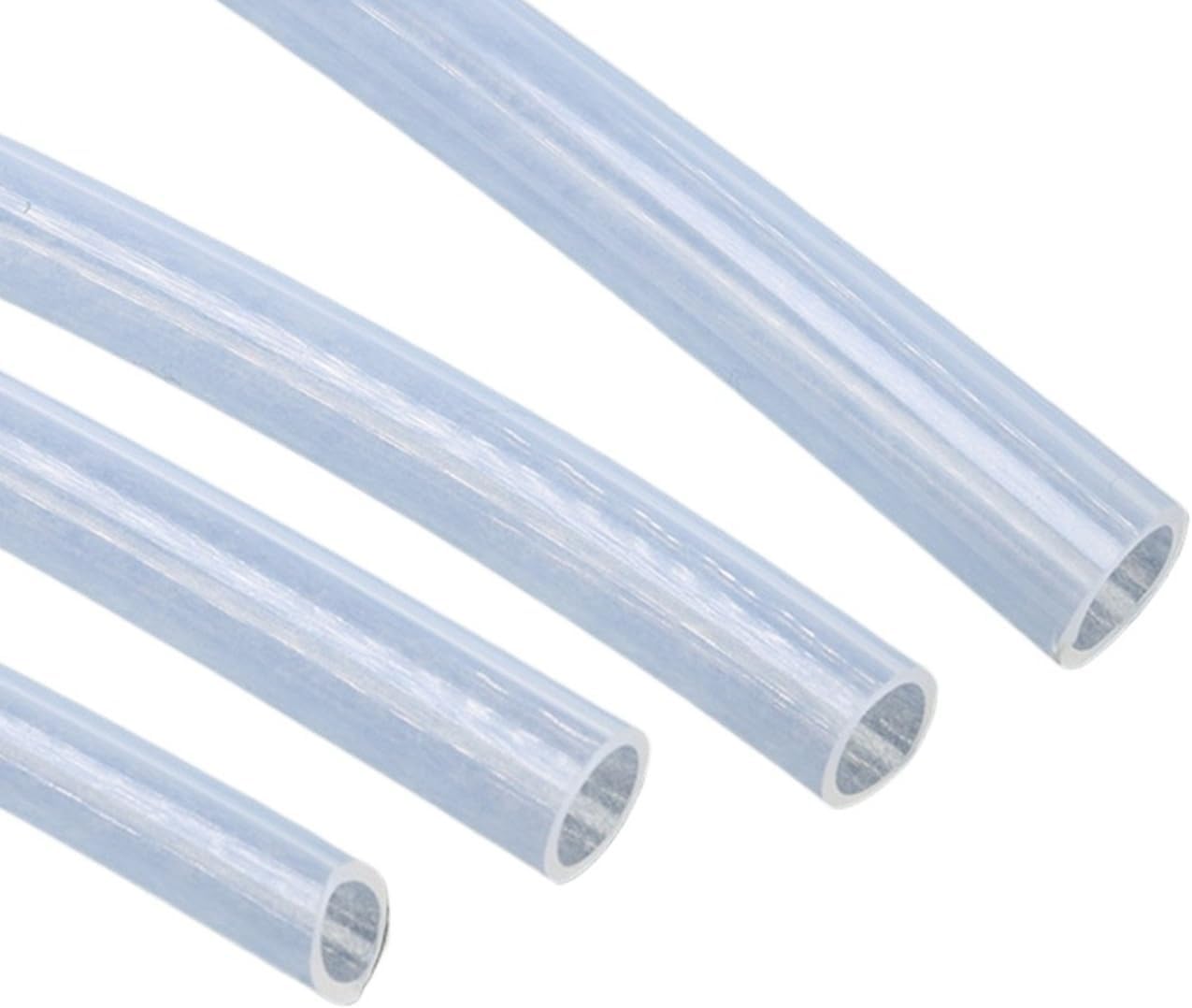 Lfang-Silicone Hose 1M Food Grade Clear Transparent Silicone Rubber Hose 2-18mm Flexible Nontoxic Durable Silicone Tube， Pressure and explosion proof