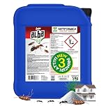 Albagarden - Insetticida Formiche 5 Kg - Veleno In Polvere Bagnabile per tutti gli Ambienti Esterni e Interni Anti Formiche Scarafaggi Grillotalpa Pulci Zecche, Orto Casa e Giardino
