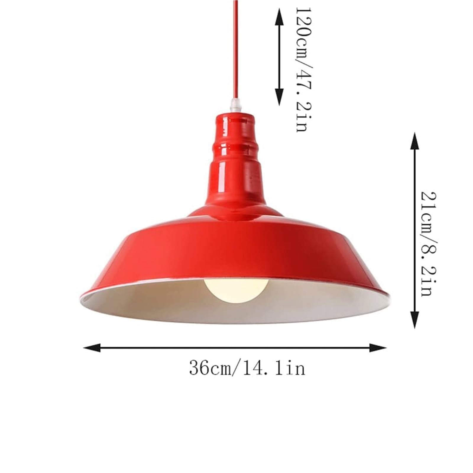 American Creative Wiselant Lights Retro nostalgiczne abażurę żyrandola, przemysłowy oświetlenie sufitowe w stylu przemysłowym, wyposażenie dekoracyjne restauracji (niebieski, 26 cm)