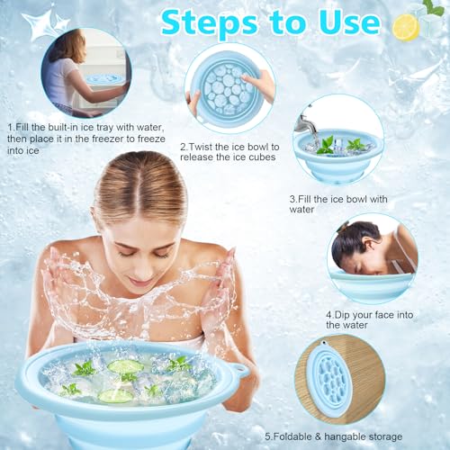 Cuenco facial de silicona con bandeja para hielo integrada miniatura 5