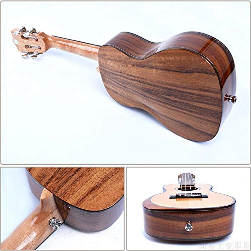 Ukulele Professional 23 Inches Concert Ukulele Spruce Wood Uke Hawaii Kids Small Guitar With Gig Bag For Adults Students Beginners (Color : Wood, Size : 23 Inches) #TOP2