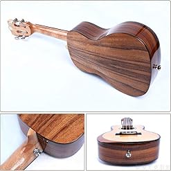 Ukulele Professionnel 23 Pouces Ukulele Spruce Uke hawaïenne Petite Guitare for Enfants Complete Set Ukulele (Color… – Image 3