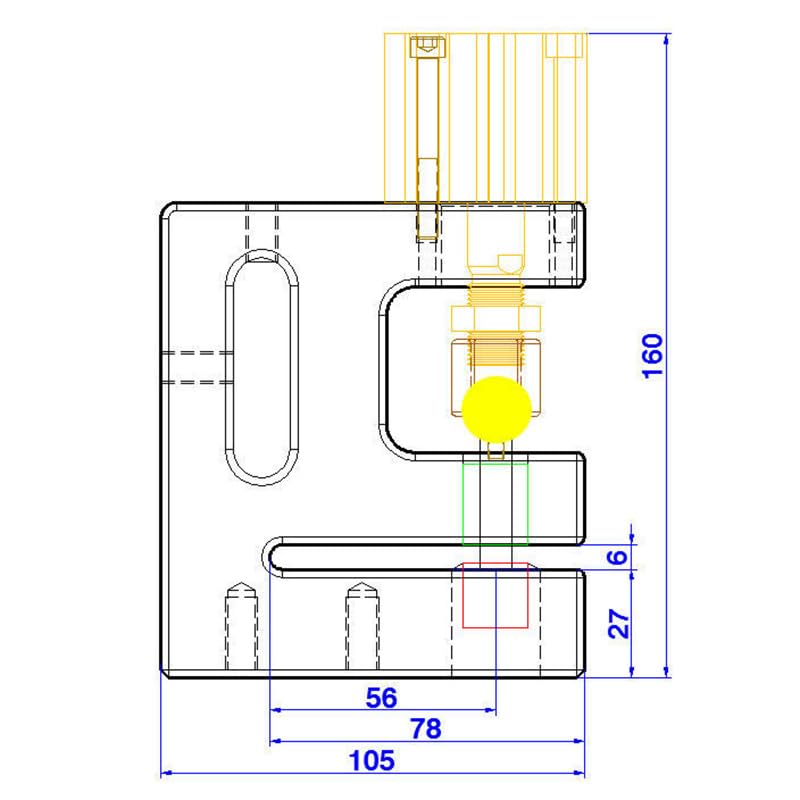 Small Round Hole Puncher Pneumatic Air Operated Punching Machine for Plastic Bags Packaging Machine Puncher - (Color: 7mm)