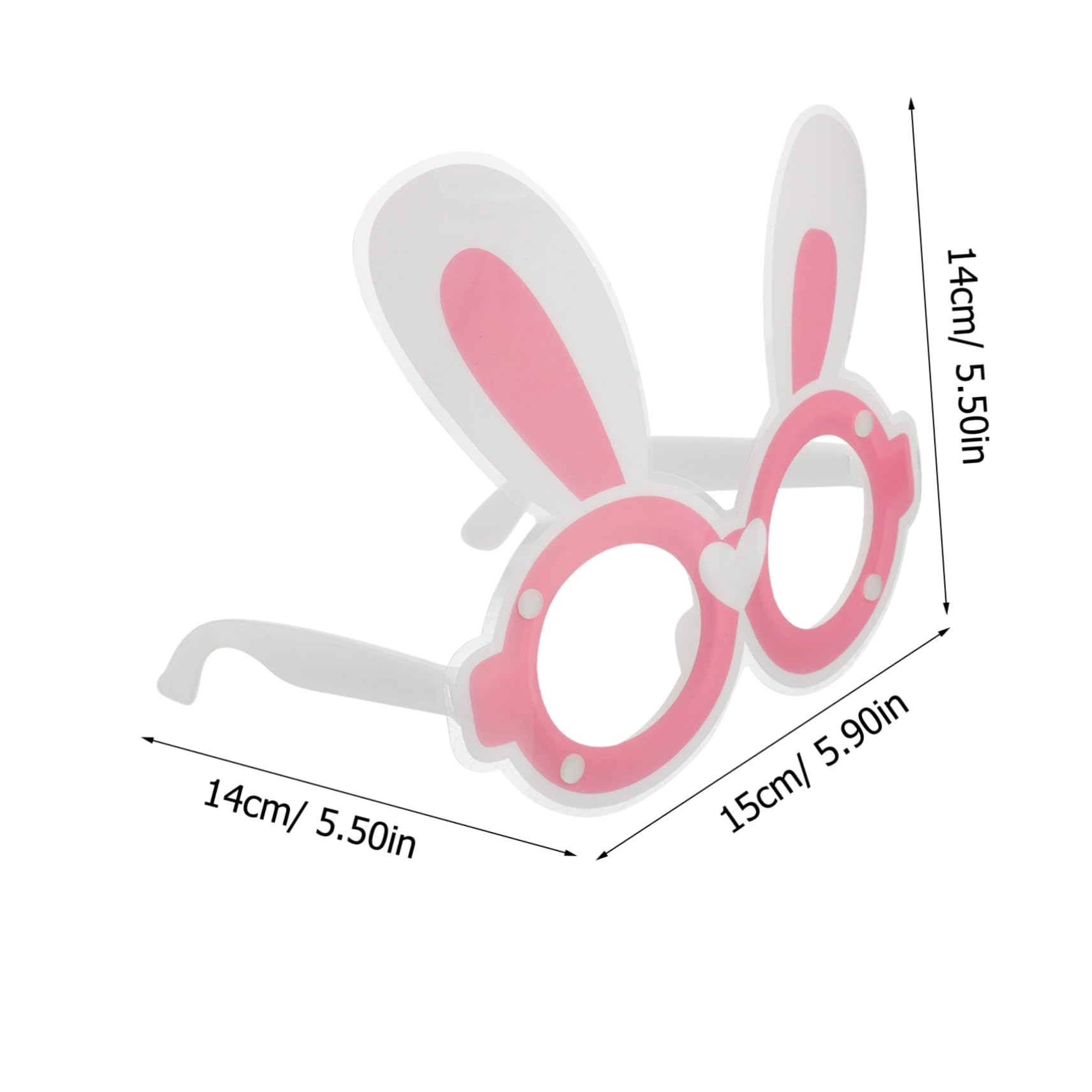 FRCOLOR Easter Party Glasses Bunny Eyeglasses Frame Easter Decorations for Boys and Girls