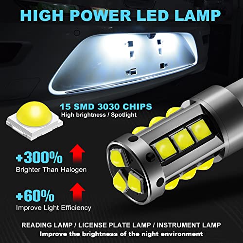 Bombilla LED BA9 BA9S para auto 2 unidades xenón blanco miniatura 2