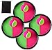 Locisne Catch Ball e Toss Game Set, Disco Toss e Catch Paddle Game Scossa e Catturare Appiccicoso Palla con 1 Borsa di stoccaggio, 4 Paddle e 4 Palle,Adatto a Sport, Spiaggia
