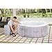 Bestway SaluSpa Cancun AirJet 2 to 4 Person Inflatable Hot Tub, 71 x 26 Inch Round Portable Outdoor Spa with 120 Soothing Jets and Cover, Gray