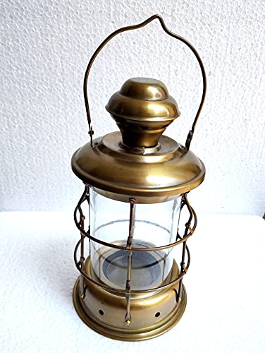 Schiffslaterne aus Messing, 12 Stück, maritim, maritim, Heimdekoration, Bootslampen, Material: Glas und Messing