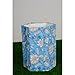 Generic Handblock Printed Pepar Cardboard Dustbin for Kitchen Home Trash can Wastebaskets Gift Item Decorative Floral Design Wastebaske (1, T)