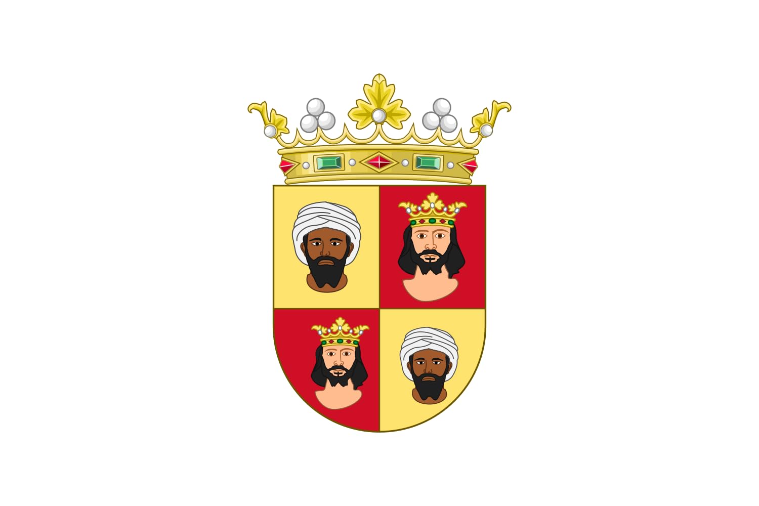 Drapeau Kingdom of the Algarve grand format tissu résistant pavillon historique