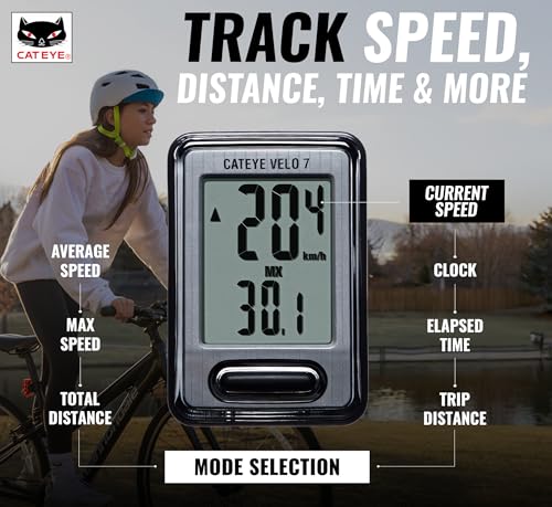 CATEYE Velo 7 Wired Bike Computer