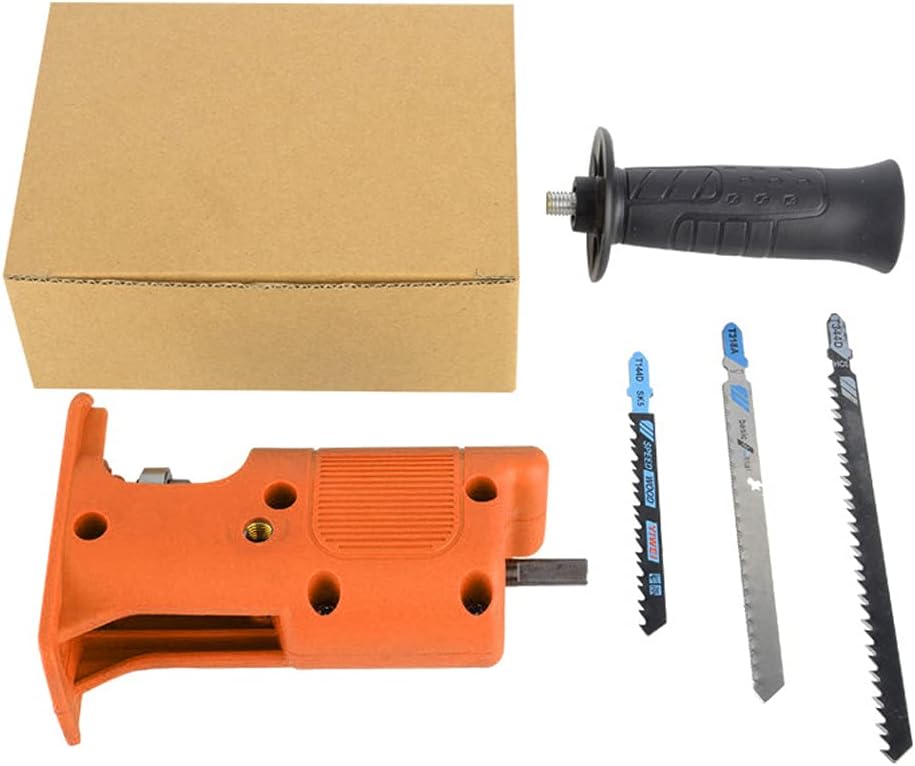Seeyo Electric Drill Modified Electric Saw Electric Reciprocating Saw Household Saber Saw Power Drill to Jig Saw Portable Woodworking Cutting Tool