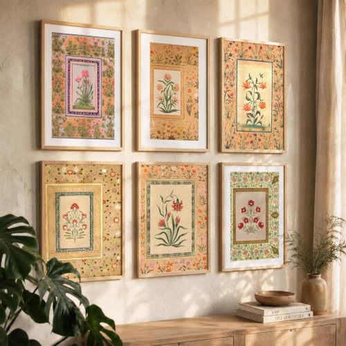 Image of kotart Premium Digital Madhubani Art Paintings with Frame for Home Decor - Painting for Wall Decoration - Pack of 6 (13x17, wall decor)