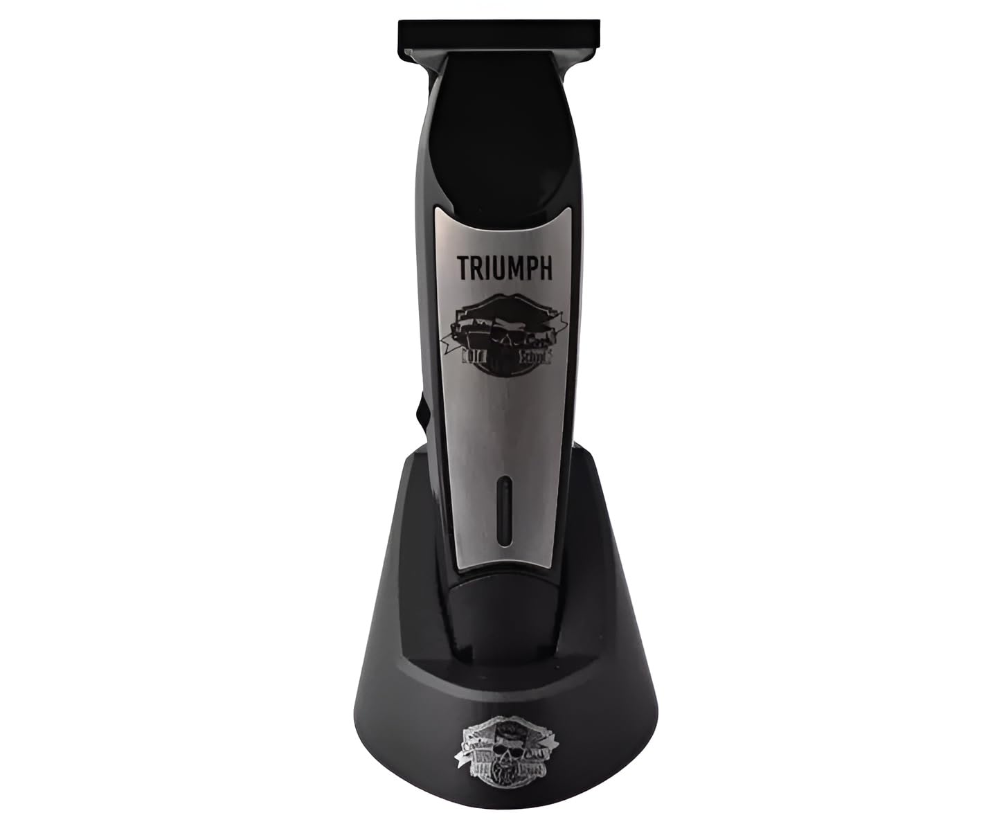 CAPTAIN COOK TRIUMPH Maquina Cortapelos Profesional de Retoque, Maquinilla Inalámbrica 10W para Barba y Contornos, Autonomía 2h con Base de Carga, 3 Peines Guía y Motor de 6500 RPM