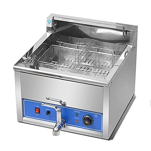 DLGF 17 L Professional Friteuse, Fritteuse Elektro, Gastronomie Edelstahl, Sicherheitsthermostat, Für Gewerblichen…