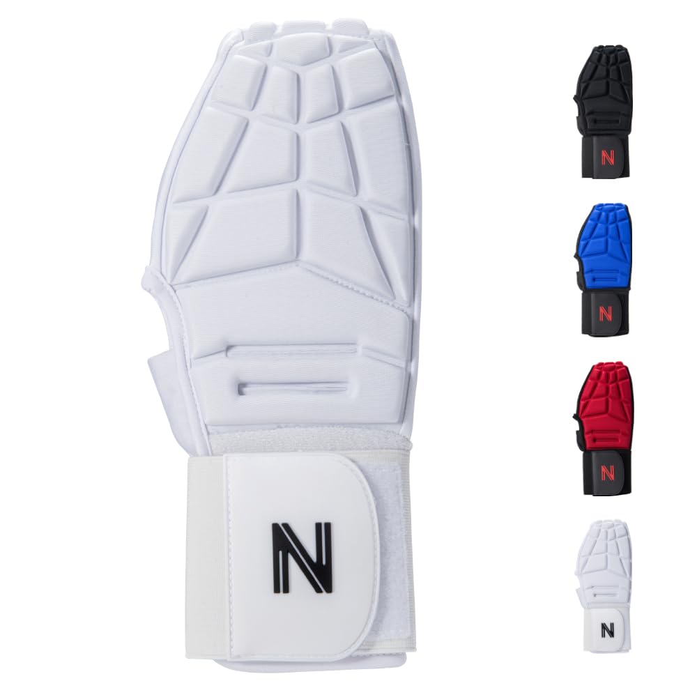 NURIBASE Sliding Mitt, Sliding Mitt for Baseball and Softball, Baseball Sliding Mitt for Left and Right Hands, Baseball Protective Equipment for Youth and Adult-White-Adult
