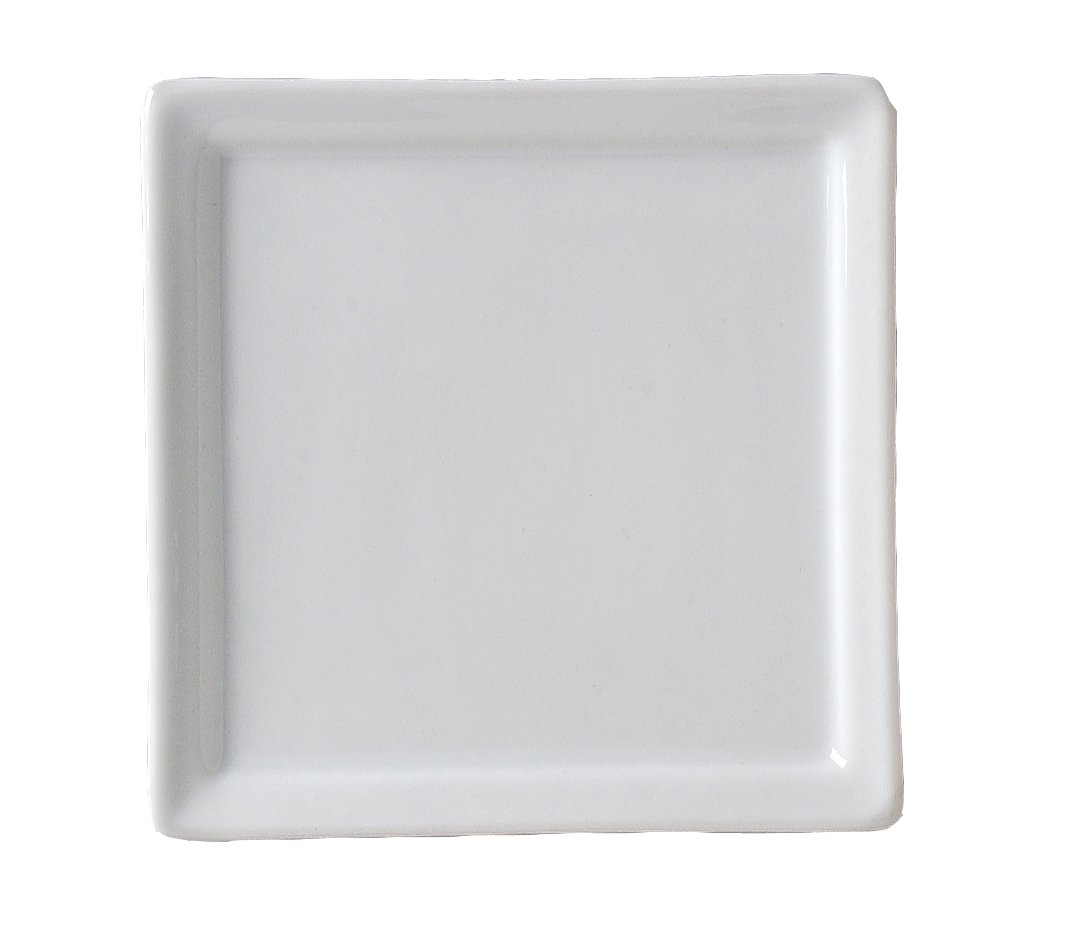 Ventana Square Serving Tray by Vertex China – Large, Porcelain, Porcelain White, Pack of 12, Model AV-S20