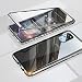 Produktbild Hülle für Samsung Galaxy S20+ Plus Hülle,Magnetische Adsorption Metallrahmen 360 Grad Full Body Schutz Handyhülle Gehärtetes Glas Schutzhülle Einteiliges Ultra Dünn Flip Transparente Cover,Silber