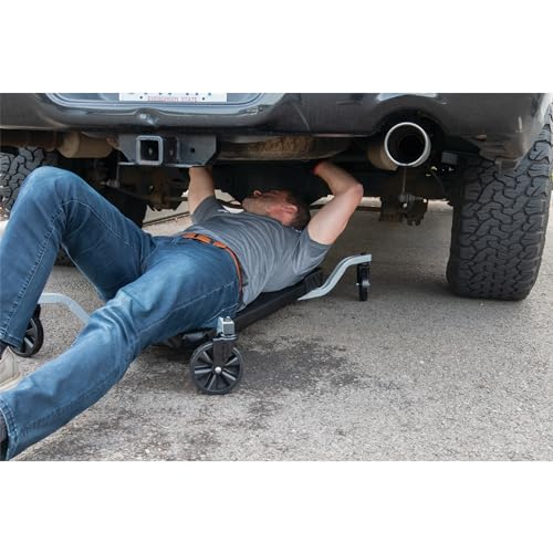 Image of Performance Tool W85014 Low Profile Oversized Shop Mechanic X-Frame Creeper with Extra Padding, 38-Inch x frame oversized