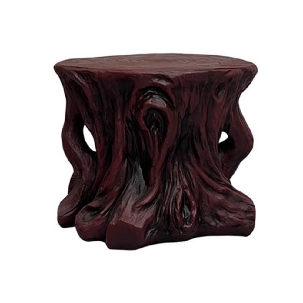 birene Vase Stand Imitation Wood Root Carving Display Stand Resin Crafts Base for Living Room Balcony Gardening