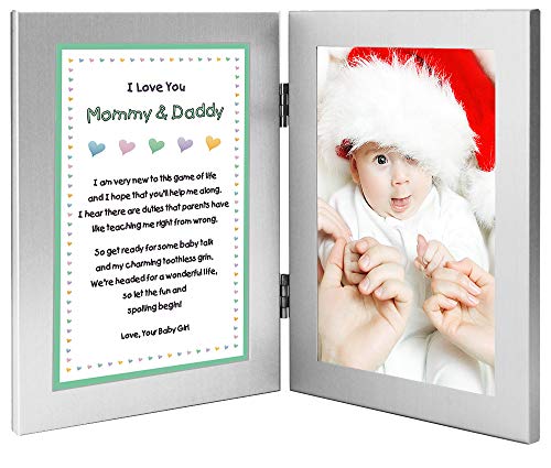 New Parents Gift Sweet Poem from Daughter Add Photo to Frame