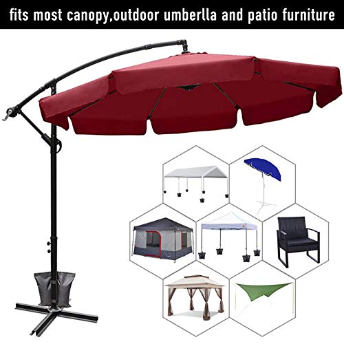 Canopy Weights Sand Bags Set of 4, Leg Weights Bags for Pop Up Canopy Patio Canopy Industrial Grade Weights Bags Trampoline Tent Canopy Weights Patio Canopy Tent Weight Bags Without Sand