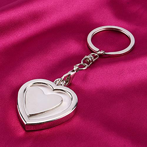 Mini fotolijst sleutelhanger, schattige draagbare lichtgewicht metalen duurzame fotolijst sleutelhanger houder, voor… - Afbeelding 8