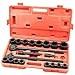 21 PC 3/4 DR INCH DRIVE TOOL BLACK IMPACT RATCHET SOCKET SET STANDARD SIZE SAE