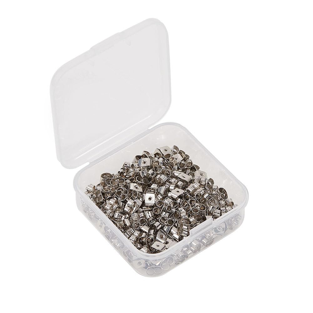 Vogem Butterfly Earring Backs 200pcs DIY Jewelry Accessories Replacement Secure Ear Locking for Stud Earrings Hypoallergenic
