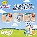 Crayola Scribble Scrubbies Deluxe Bluey Playset (3ct), Toddler Arts & Crafts Kit, Washable Stickers, Bluey Toys, for Grandkids, Ages 3+