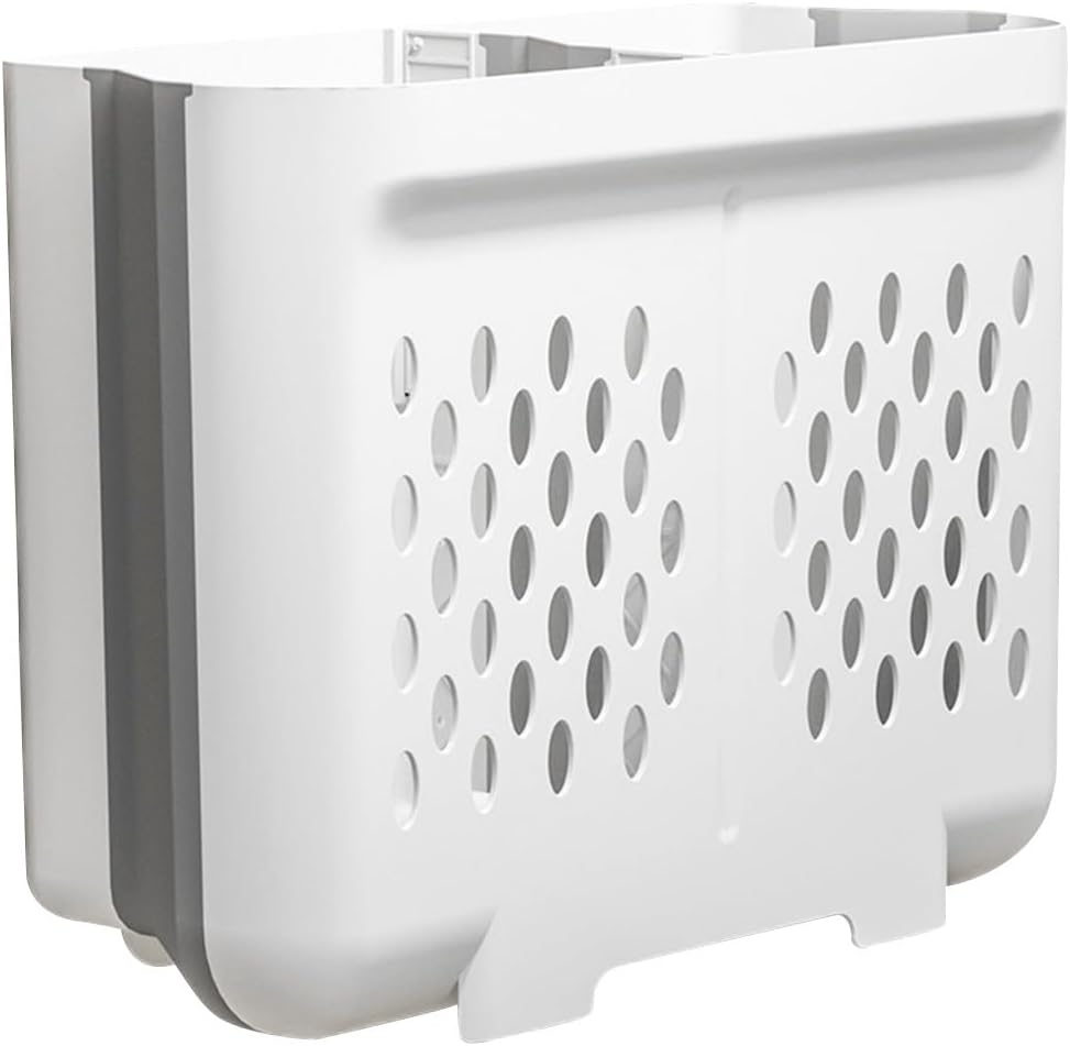 YARNOW Wall Mount Laundry Basket Foldable Laundry Hamper for Dirty Clothes and Toy Storage Collapsible Organizer for Bathroom Bedroom Nursery 15.2 X 1 X 15.2 Inches